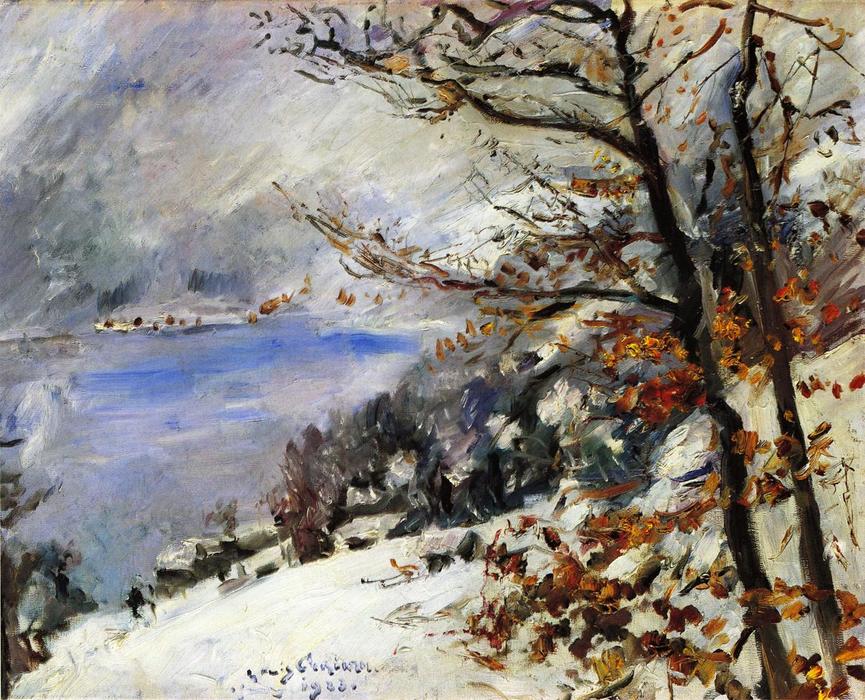 Order Oil Painting Replica The Walchensee in Winter, 1923 by Lovis Corinth (Franz Heinrich Louis) (1858-1925, Netherlands) | ArtsDot.com