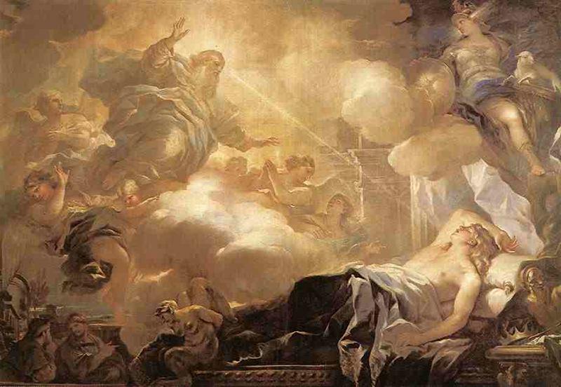 Order Art Reproductions The Dream of Solomon by Luca Giordano (1634-1705, Italy) | ArtsDot.com