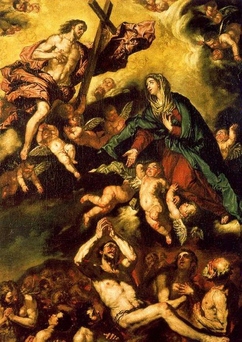Order Artwork Replica The Virgin interceding for the souls in Purgatory by Luca Giordano (1634-1705, Italy) | ArtsDot.com