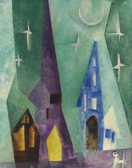 Order Oil Painting Replica Silver Star image by Lyonel Feininger (Inspired By) (1871-1956, United States) | ArtsDot.com
