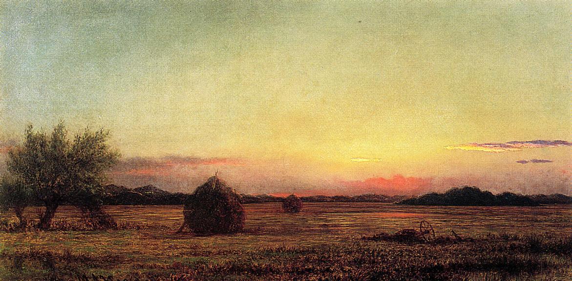 Buy Museum Art Reproductions Jersey Meadows with Ruins of a Haycart, 1881 by Martin Johnson Heade (1819-1904, United States) | ArtsDot.com