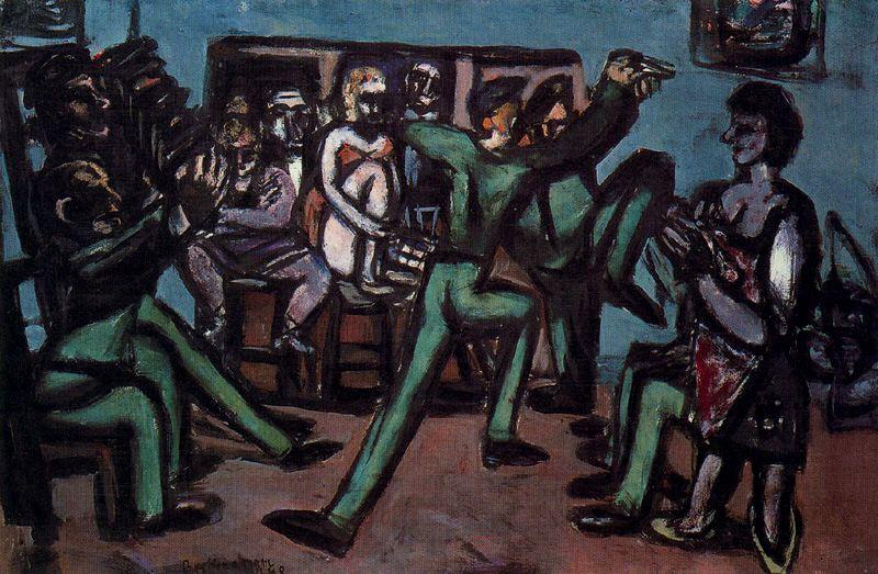 Order Art Reproductions Soldiers Bar by Max Beckmann (1884-1950, Germany) | ArtsDot.com