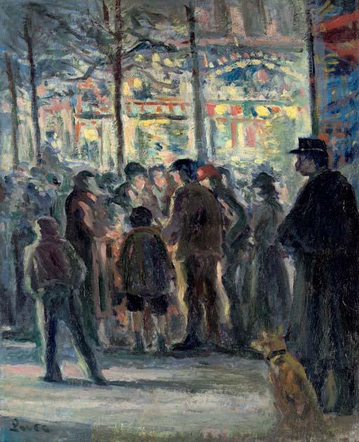 Buy Museum Art Reproductions Winter Street scene by Maximilien Luce (1858-1941, France) | ArtsDot.com