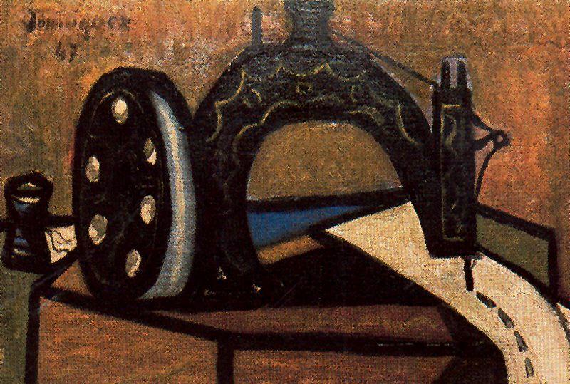 Buy Museum Art Reproductions The sewing machine by Oscar Dominguez (Inspired By) (1906-1957, Spain) | ArtsDot.com