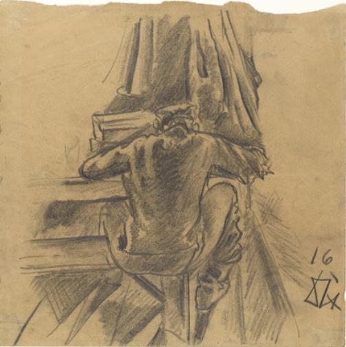 Buy Museum Art Reproductions A Soldier Writing by Otto Dix (Inspired By) (1891-1969, Germany) | ArtsDot.com