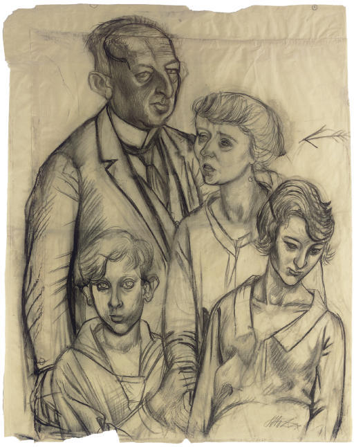 Buy Museum Art Reproductions Familie Glaser by Otto Dix (Inspired By) (1891-1969, Germany) | ArtsDot.com