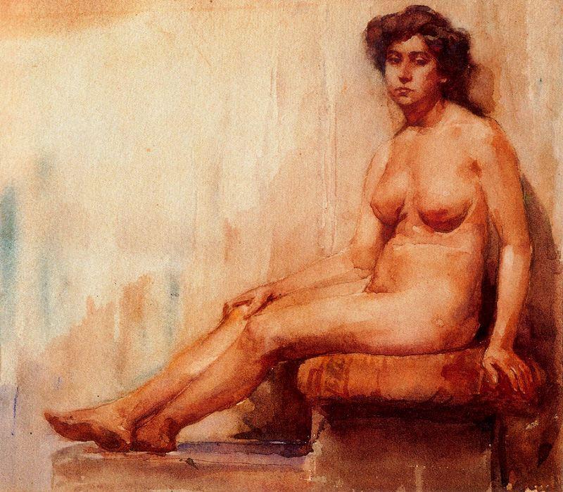 Buy Museum Art Reproductions Nude Woman by Ovidio Murguía De Castro (1871-1900, Spain) | ArtsDot.com