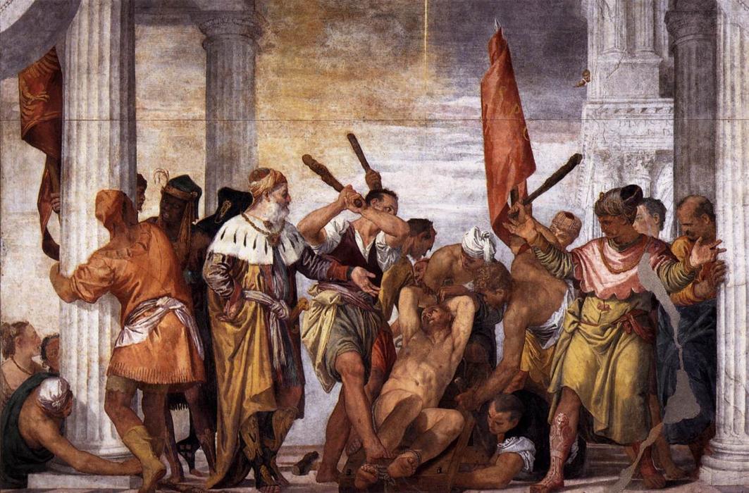 Order Paintings Reproductions Martyrdom of St Sebastian 1 by Paolo Veronese (1528-1588, Italy) | ArtsDot.com