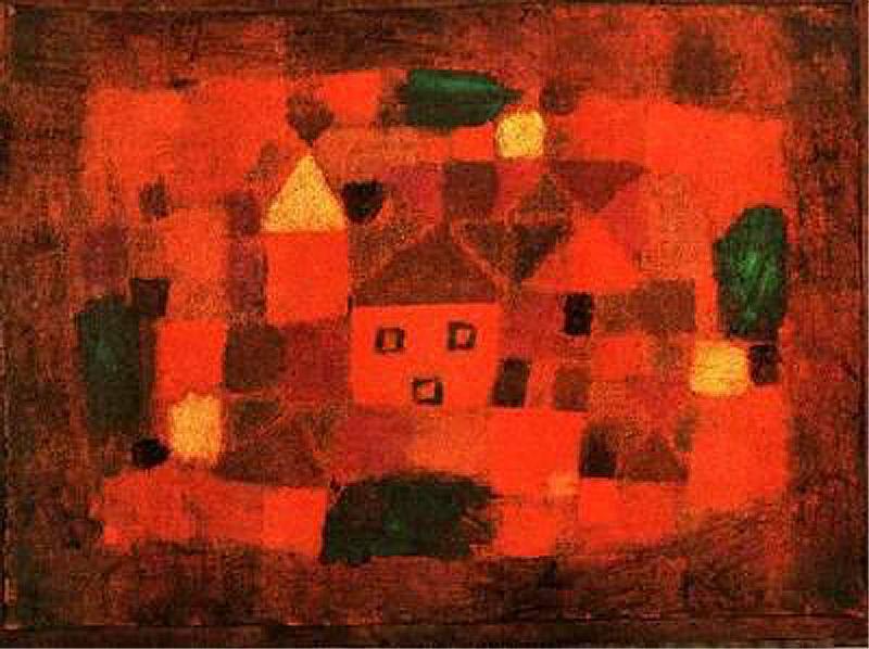 Order Paintings Reproductions Landscape at Sunset by Paul Klee (1879-1940, Switzerland) | ArtsDot.com
