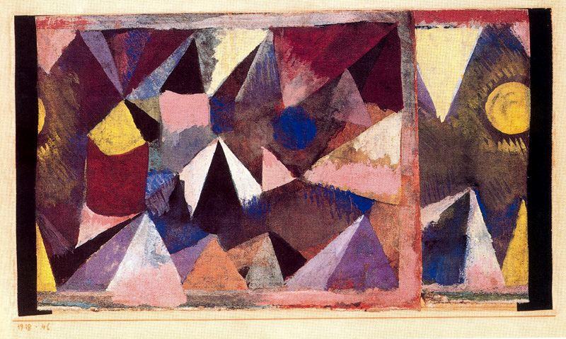 Order Oil Painting Replica Mountain Landscape by Paul Klee (1879-1940, Switzerland) | ArtsDot.com