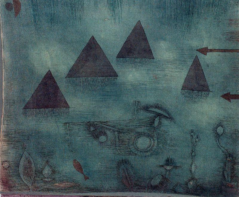Order Art Reproductions Water Pyramids by Paul Klee (1879-1940, Switzerland) | ArtsDot.com