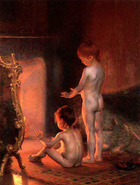 Buy Museum Art Reproductions After bath by Paul Peel (1860-1892, Canada) | ArtsDot.com