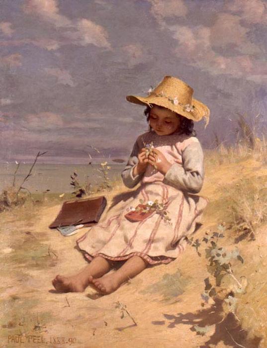 Order Oil Painting Replica The Young Botanist by Paul Peel (1860-1892, Canada) | ArtsDot.com