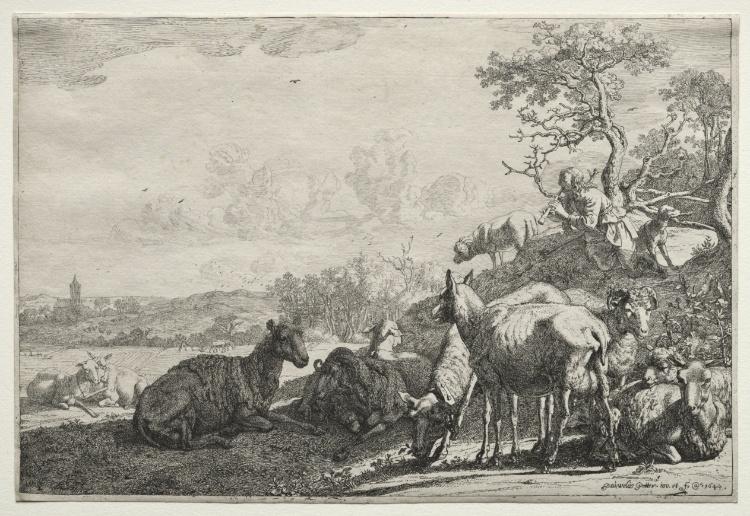 Order Oil Painting Replica The Shepherd by Paulus Potter (1625-1654, Netherlands) | ArtsDot.com