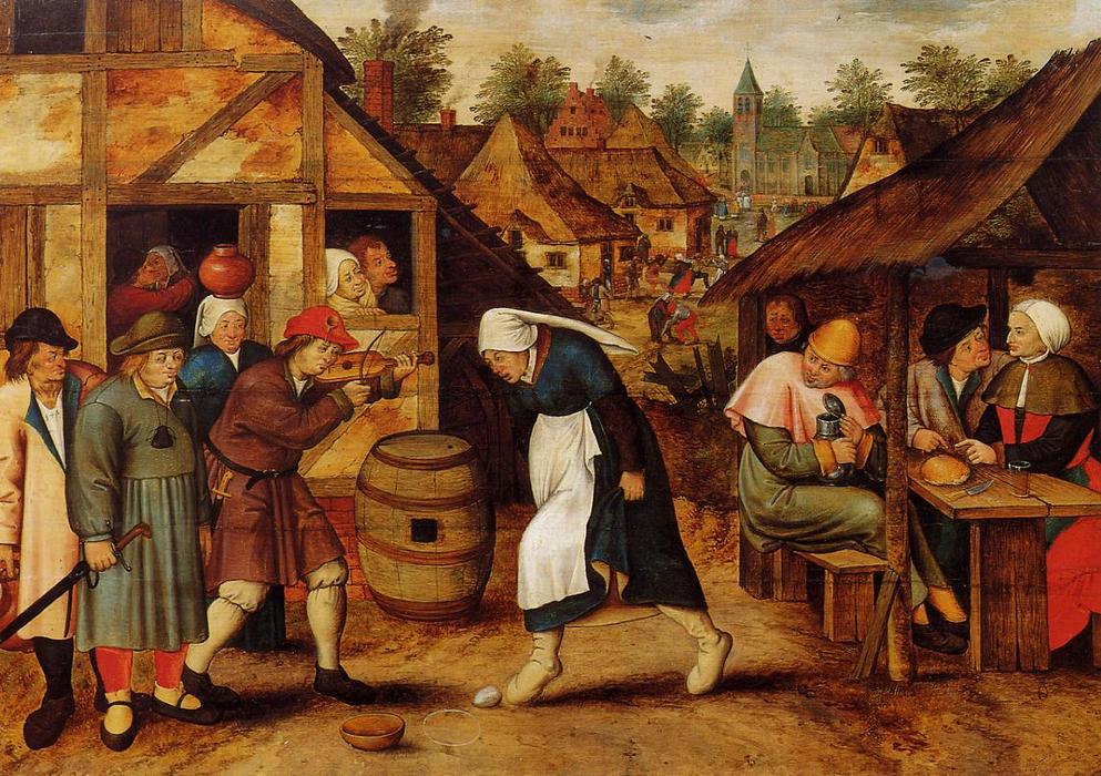 Order Oil Painting Replica The Egg Dance, 1620 by Pieter Bruegel The Younger (1525-1569, Belgium) | ArtsDot.com