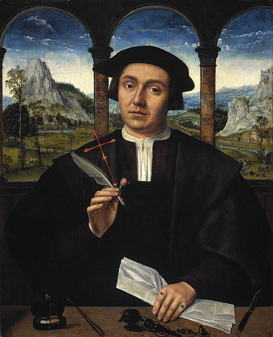 Buy Museum Art Reproductions Portrait of a Man by Quentin Massys (1466-1530, Belgium) | ArtsDot.com