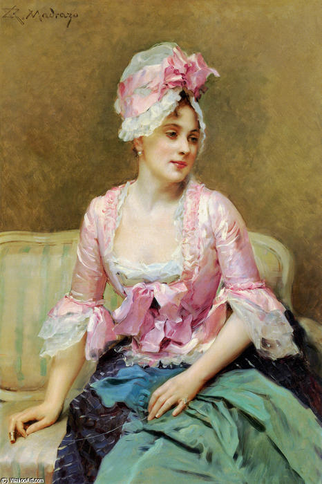 Order Art Reproductions Portrait of Aline Mason by Raimundo De Madrazo Y Garreta (1841-1920, Italy) | ArtsDot.com