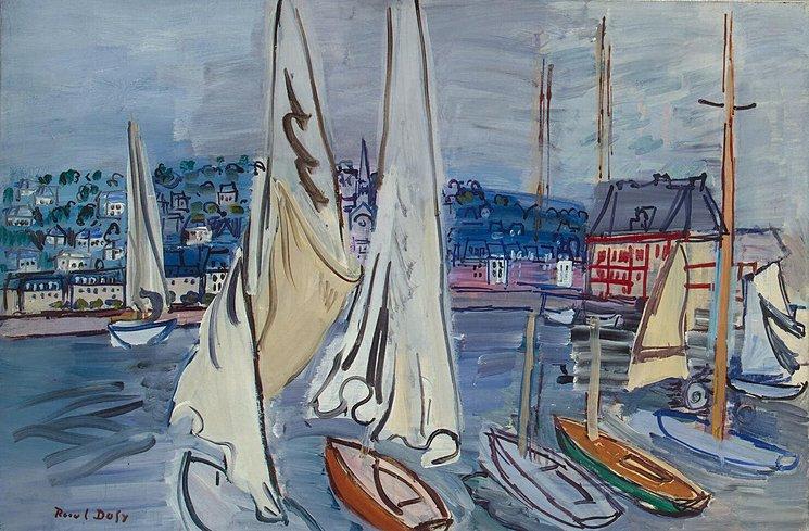 Buy Museum Art Reproductions Sailing-Boats in Troville by Raoul Dufy (1877-1953, France) | ArtsDot.com