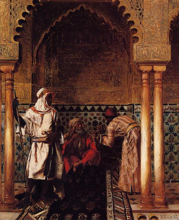 Order Oil Painting Replica An Arab Sage by Rudolph Ernst (1854-1932, Austria) | ArtsDot.com