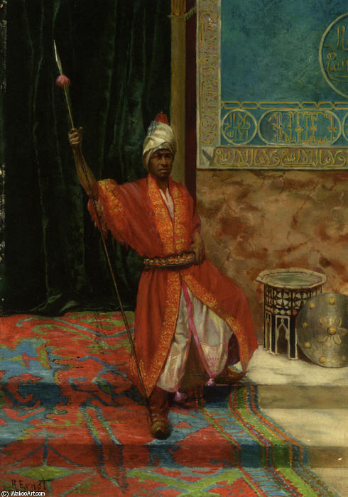 Order Artwork Replica The Sultan`s Guard by Rudolph Ernst (1854-1932, Austria) | ArtsDot.com