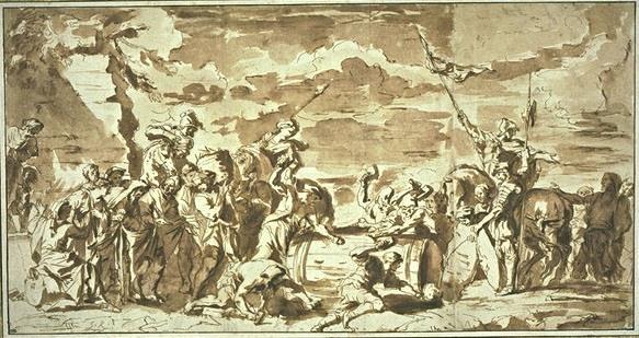 Buy Museum Art Reproductions The Death of Marcus Regulus Atilius by Salvator Rosa (1615-1673, Italy) | ArtsDot.com