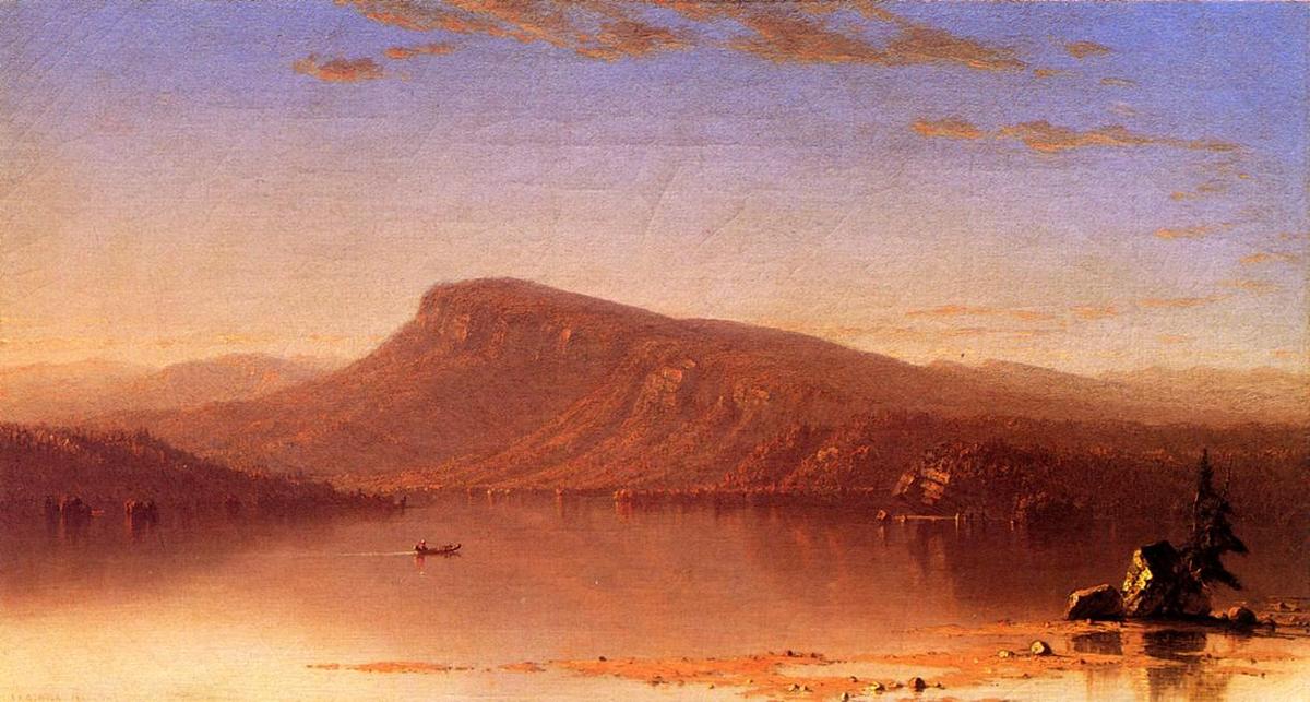 Order Oil Painting Replica In the Wilderness, Twilight, 1860 by Sanford Robinson Gifford (1823-1880, United States) | ArtsDot.com