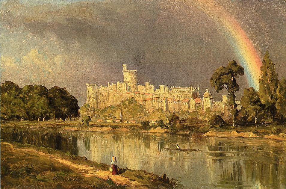 Order Paintings Reproductions Study of Windsor Castle, 1855 by Sanford Robinson Gifford (1823-1880, United States) | ArtsDot.com