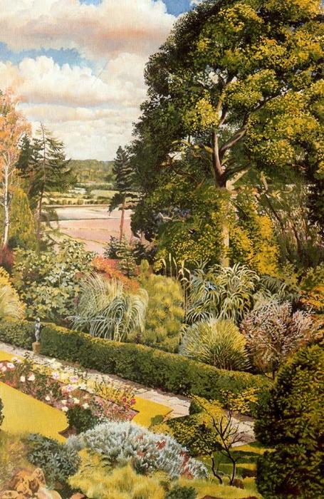 Garden View. Cookham Dene by Stanley Spencer Stanley Spencer | ArtsDot.com