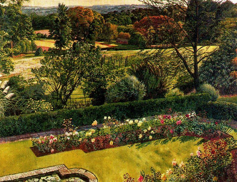 Landscape. Cookham Dene by Stanley Spencer Stanley Spencer | ArtsDot.com