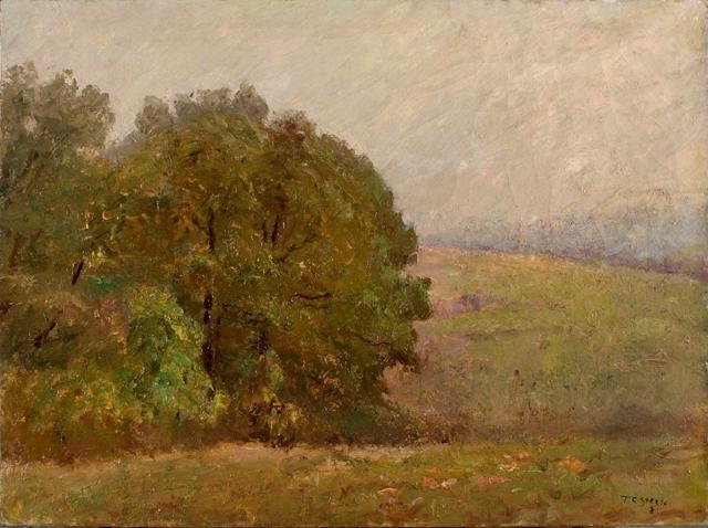Buy Museum Art Reproductions A Misty Day (Where the Hills are Lost in Mist) by Theodore Clement Steele (1847-1926, United States) | ArtsDot.com