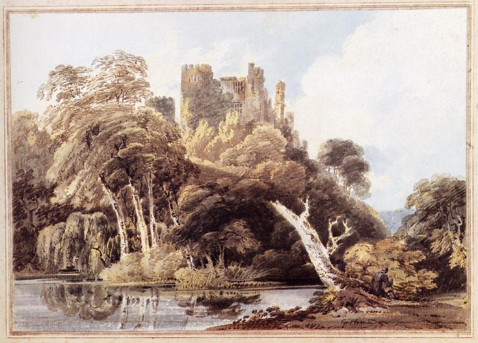 Buy Museum Art Reproductions Berry Pomeroy Castle, Devon by Thomas Girtin (1775-1802, United Kingdom) | ArtsDot.com