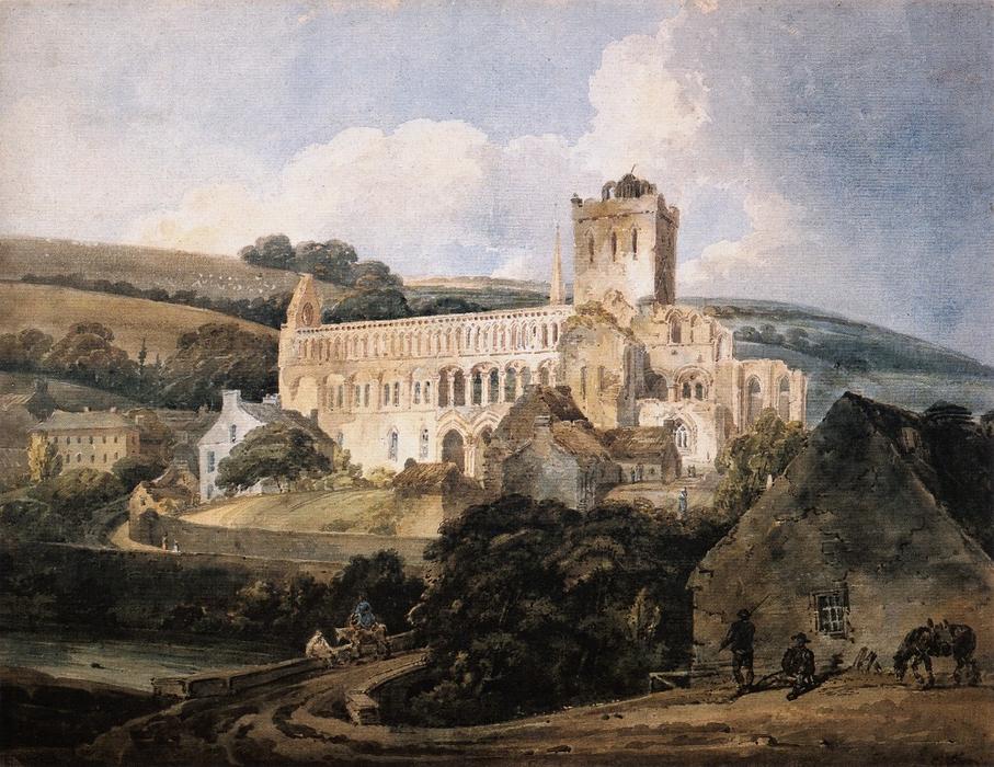 Buy Museum Art Reproductions Jedburgh Abbey from the South­East by Thomas Girtin (1775-1802, United Kingdom) | ArtsDot.com