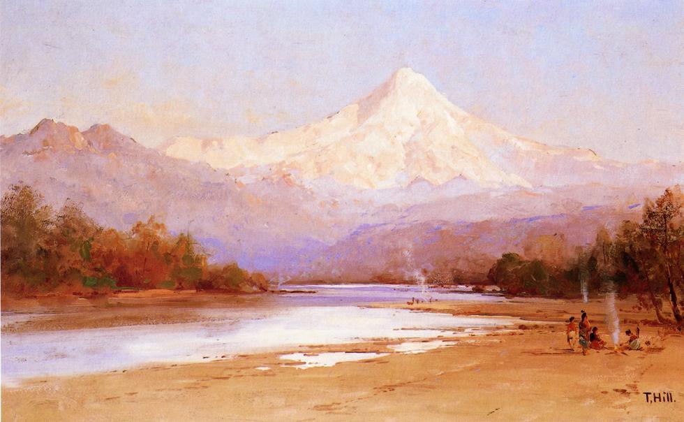 Buy Museum Art Reproductions Mount Hood by Thomas Hill (1829-1908, United Kingdom) | ArtsDot.com