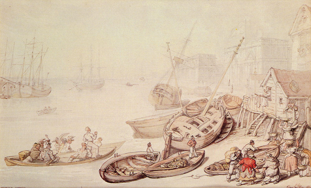 Buy Museum Art Reproductions A View of Ghent by Thomas Rowlandson (1756-1827, United Kingdom) | ArtsDot.com