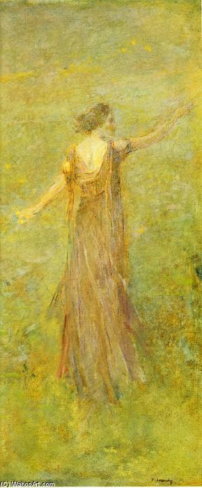 Order Oil Painting Replica June, 1920 by Thomas Wilmer Dewing (1851-1938, United States) | ArtsDot.com