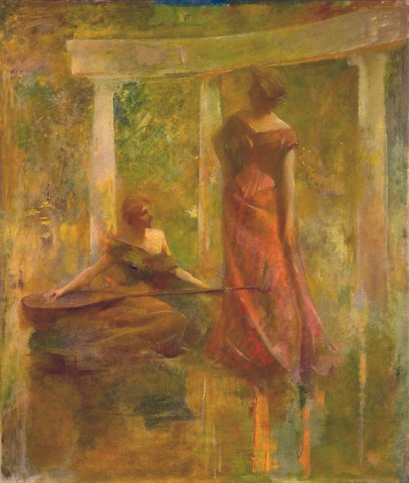 Buy Museum Art Reproductions Music by Thomas Wilmer Dewing (1851-1938, United States) | ArtsDot.com
