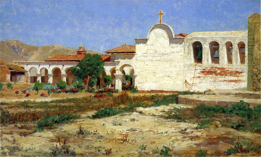 Buy Museum Art Reproductions Capistrano Mission, 1900 by Elmer Wachtel (1864-1929, United States) | ArtsDot.com