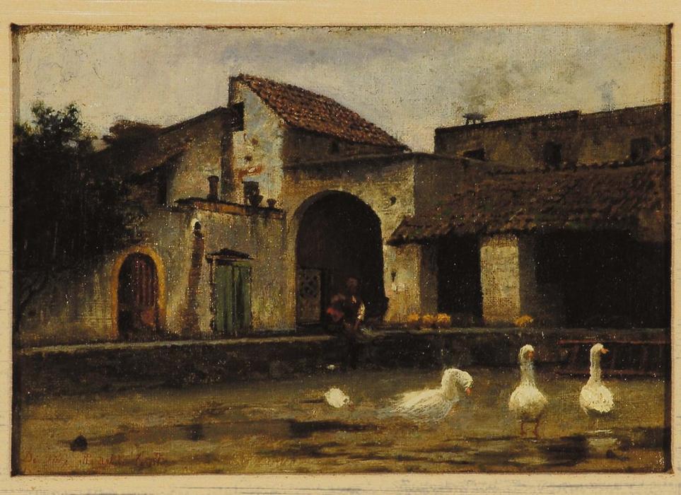 Order Oil Painting Replica Casolare by Giuseppe De Nittis (1846-1884, Italy) | ArtsDot.com