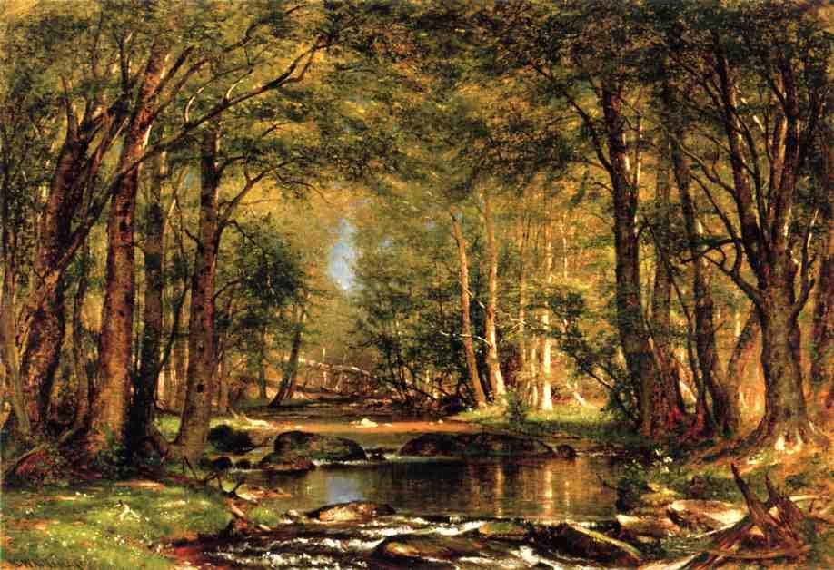 Buy Museum Art Reproductions A Catskill Brook, 1875 by Thomas Worthington Whittredge (1820-1910, United States) | ArtsDot.com