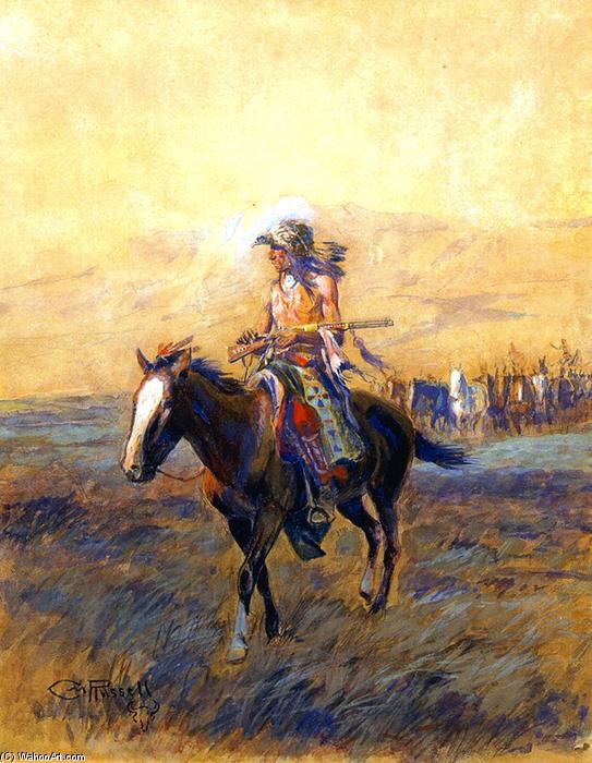 Order Art Reproductions Cavalry Mounts for the Brave, 1907 by Charles Marion Russell (1864-1926, United States) | ArtsDot.com