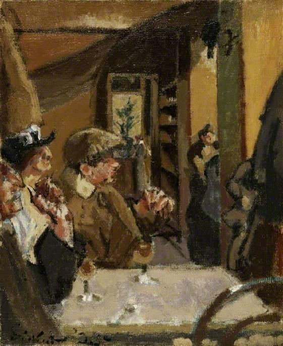 Order Paintings Reproductions Chez Vernet, 1925 by Walter Richard Sickert (1860-1942, Germany) | ArtsDot.com