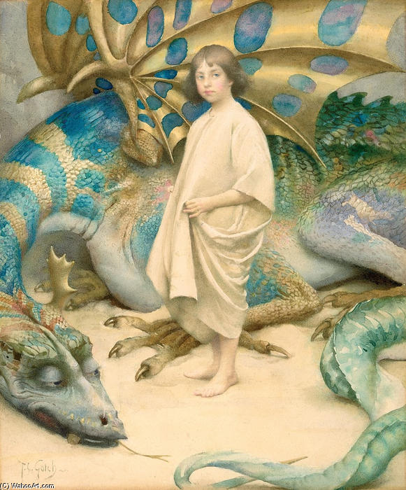 Order Art Reproductions The Child in the World by Thomas Cooper Gotch (1854-1931, United Kingdom) | ArtsDot.com