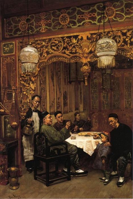 Buy Museum Art Reproductions Chinese Restaurant, 1884 by Theodore Wores (1859-1939, United States) | ArtsDot.com