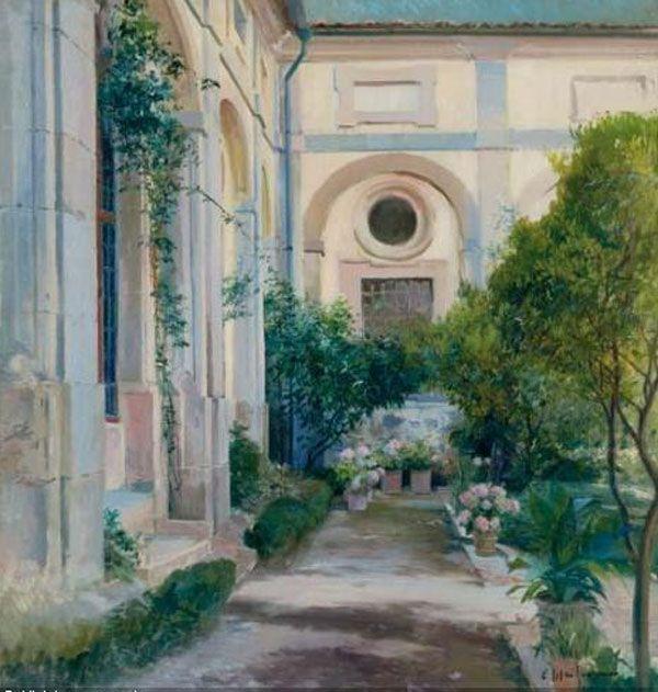 Order Oil Painting Replica Claustro by Eliseo Meifren I Roig (1859-1940, Spain) | ArtsDot.com
