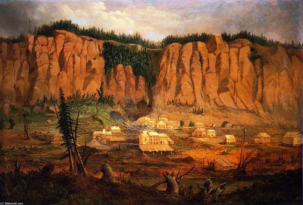 Order Art Reproductions Cliff Mine, 1848 by Robert Scott Duncanson (1821-1872, United States) | ArtsDot.com