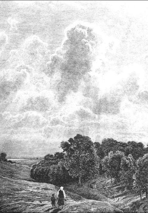 Order Art Reproductions Clouds above grove, 1878 by Ivan Ivanovich Shishkin (1832-1898, Russia) | ArtsDot.com