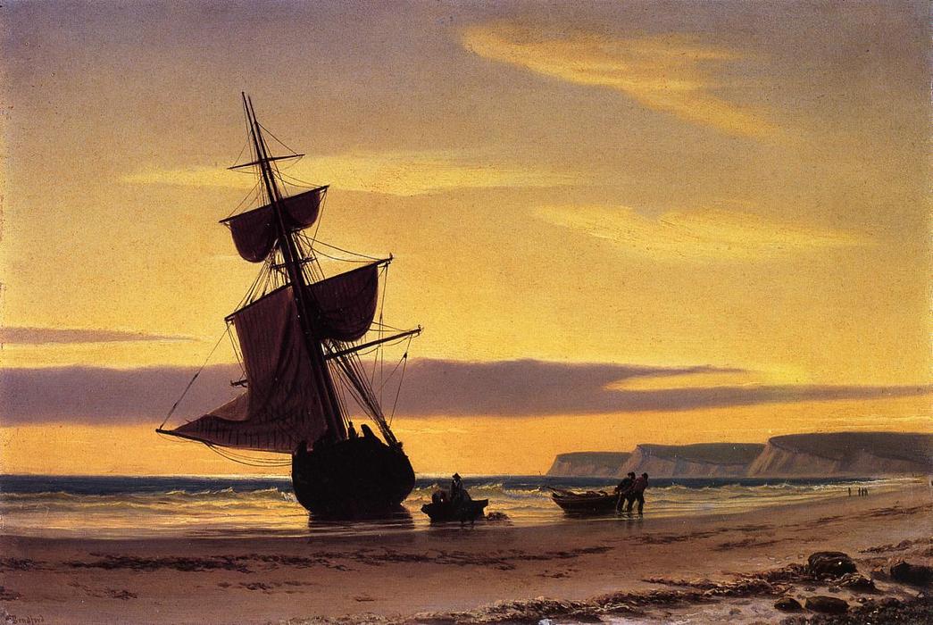 Order Oil Painting Replica Coastal Scene, 1860 by William Bradford (1590-1657, United Kingdom) | ArtsDot.com