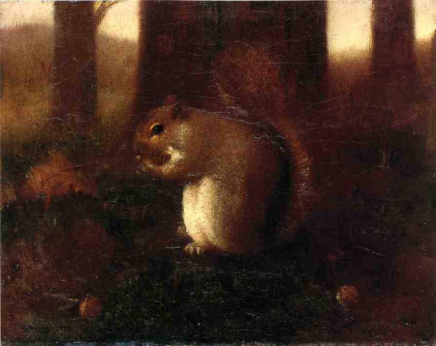 Order Oil Painting Replica Collecting Nuts, 1899 by Joseph Decker (1853-1924) | ArtsDot.com