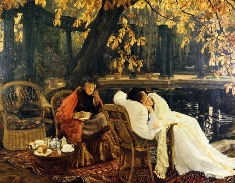 Order Paintings Reproductions A Convalescent, 1876 by James Jacques Joseph Tissot (1836-1902, France) | ArtsDot.com
