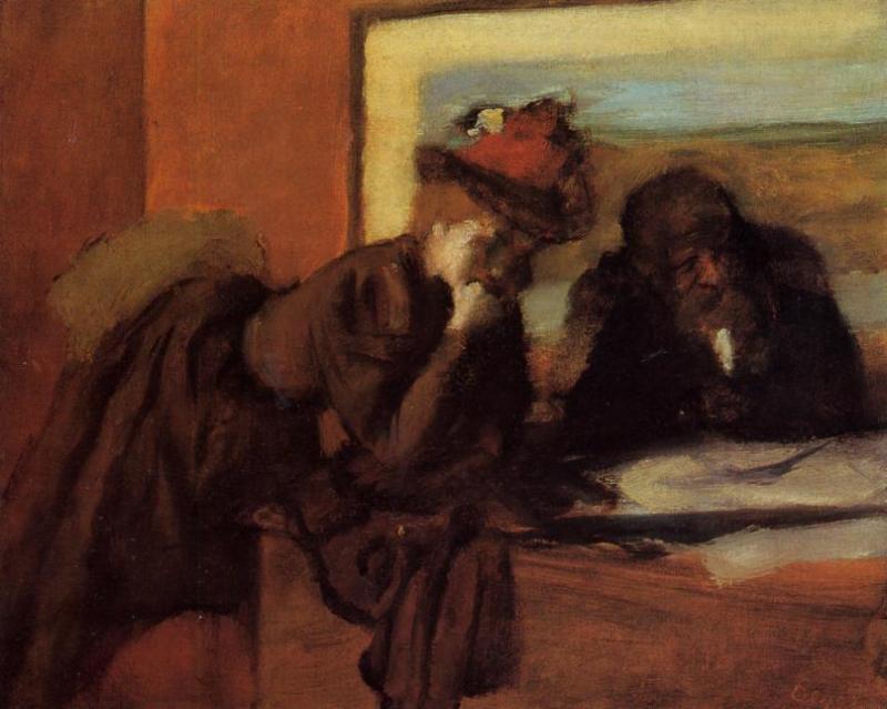 Order Oil Painting Replica Conversation, 1895 by Edgar Degas (1834-1917, France) | ArtsDot.com